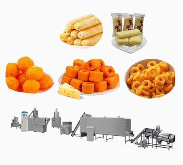 Machine soufflée d'extrudeuse de nourriture/faire frire la chaîne de fabrication de casse-croûte