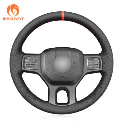 Custom Hand Sewing Leather Steering Wheel Cover for Dodge RAM 1500 3500 2013 2014 2015 2016 2017 2018