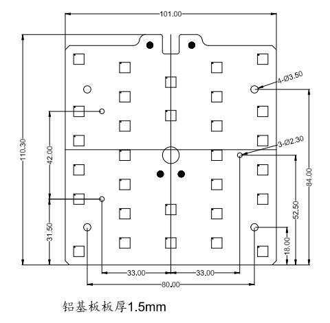 SunshineOpto LED Street Light Lens Square Shape 130mm 30 Points SMD 5050