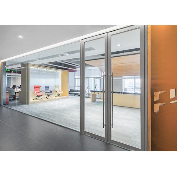 Custom Aluminum Frame Glass Partition Walls for Offices