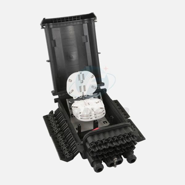 OEM 4 horizontales en 24 fuera de la caja de conexiones de la caja de la terminación de la fibra óptica