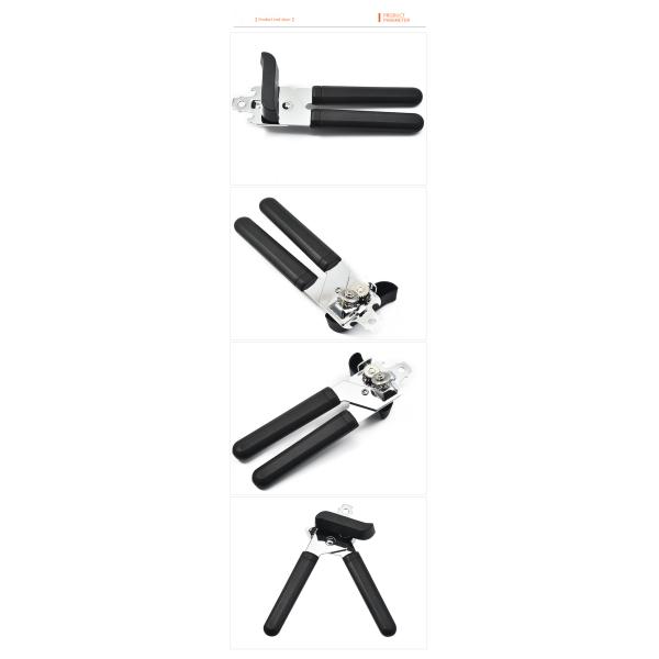 Strong Plastic Handle Manual Can Opener Key-Shaped Metal Bottle Opener for Kitchen