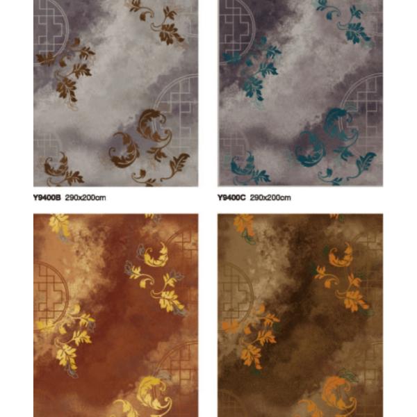 Silk Area Rugs for 5 Star Axminster Fireproof Wool Nylon Hotel Carpet Rectangle Rooms