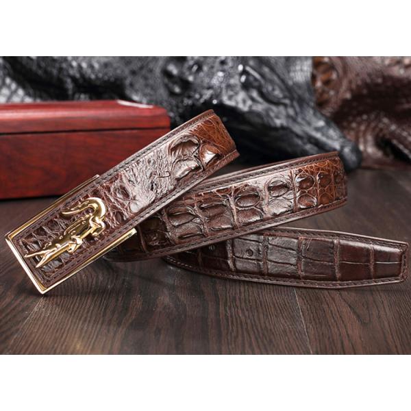 Dongguan factory supply origin new alligator belt crocodile leather men's belts