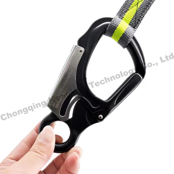 Galvanized Hardware Climbing Carabiner 35KN Aviation Aluminum Outdoor Hook Safety Lock Mountaineering Gear