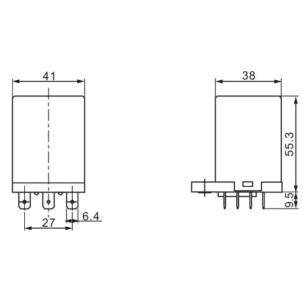 JQX-38F 3PTD Automotive Power Relay 220VAC Voltage
