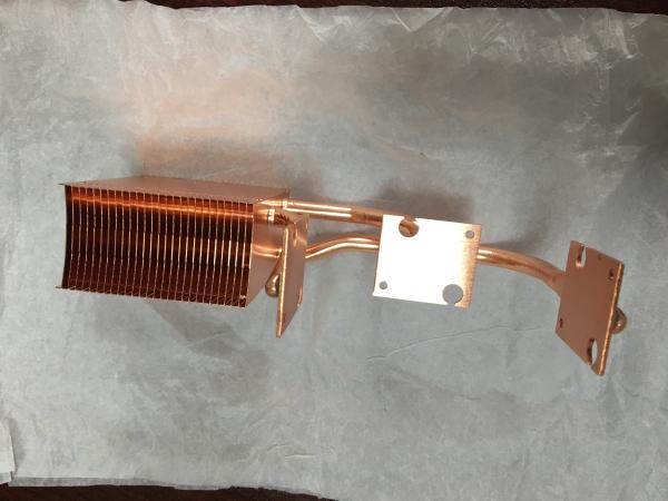 dissipador de calor frio da placa da aleta do zíper 100-150W para a cor do ouro do servidor