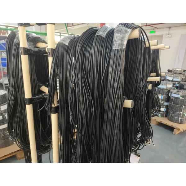 M12 Connector 4-Pin Male Front Panel Mount Connector with 10M Black Cable Connectors