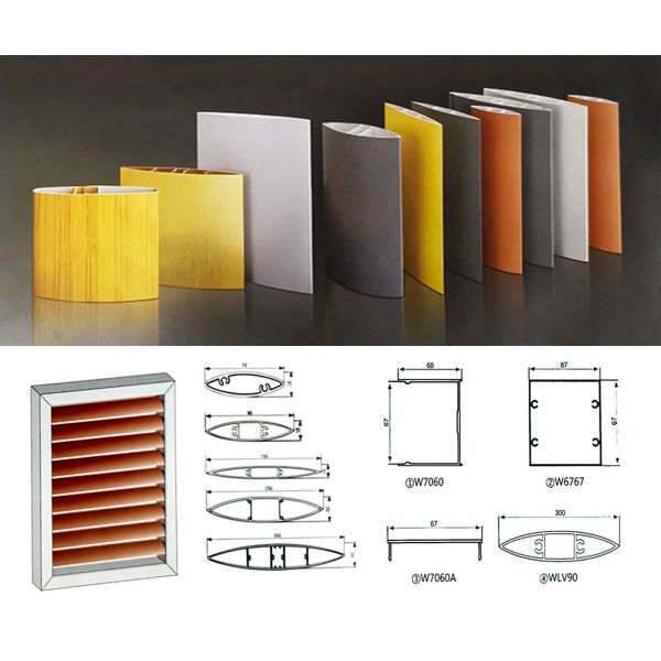 Varies By Size Aluminum Sun Shade System with Environment Friendly Benefits and Akzo Nobel Electrostatic Powder Coated Surface Coating