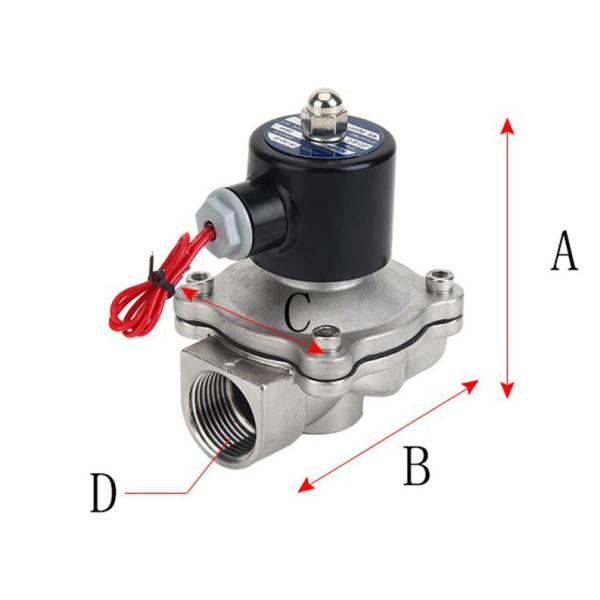 Normal Closed Pneumatic Solenoid Valve 3/4