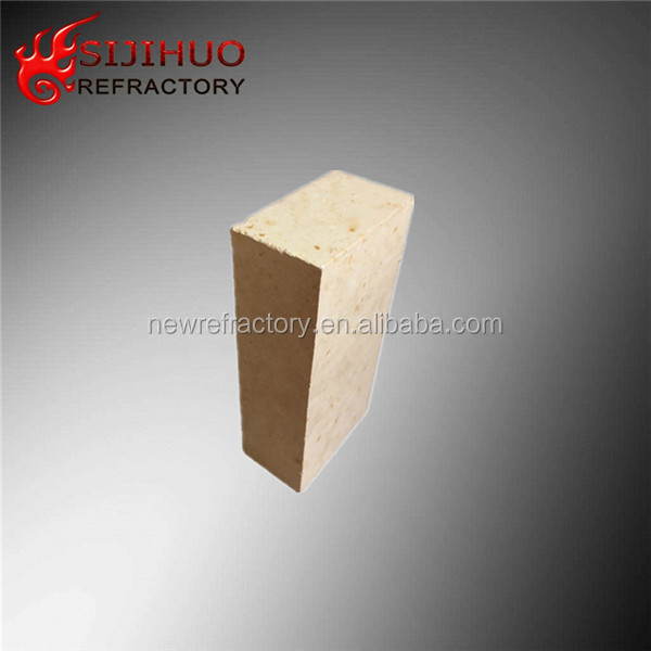 Yellow Alumina Block for Glass Kiln 60 Heat Life Ladle Refractory Brick Customization