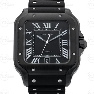39.8mm Super Clone Cartier Watch Waterproof Santos Swiss Movement 1847MC