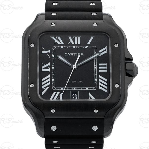 39.8mm Super Clone Cartier Watch Waterproof Santos Swiss Movement 1847MC
