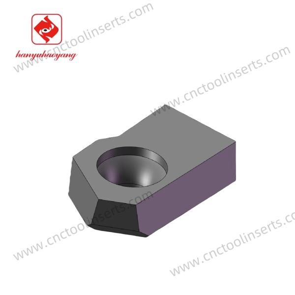 Insert de rainurage CNC en carbure cémenté sur mesure HY1814442 idéal pour le traitement des moules dans diverses applications