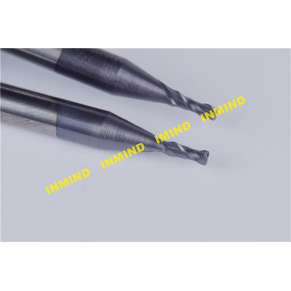 2 mm Diameter 4 mm Shank Corner Rounding Cutters With SiN / AlTiN Coating