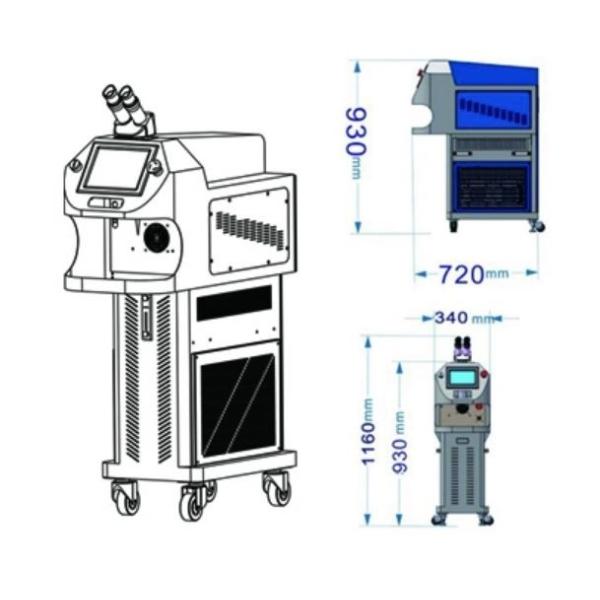 200 Watt Portable Laser Soldering Machine For Gold Jewellery Dental
