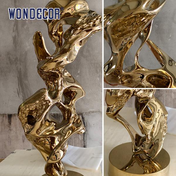 Large abstract outdoor plaza metal art the Taihu Lake rockery stainless steel sculpture