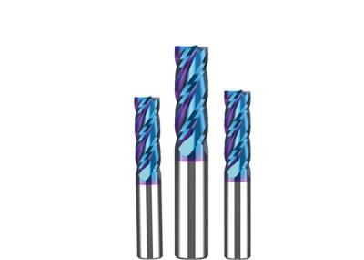 Nano Coating Carbide End Mill Cutter For Nickel Titanuim Alloy Cast Iron