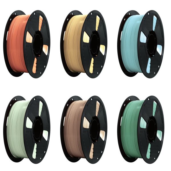 Multi Color Filament For 3D Printer PETG 1.75mm Diameter Durable Impact Resistant Printing Consumable