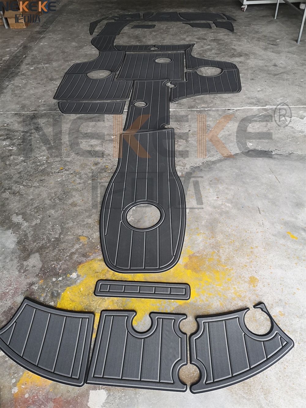 Crownline 220EX 2007 Swim Platform Cockpit EVA Faux Teak Deck Mat Marine Flooring Pad