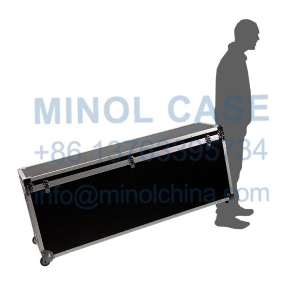 Aluminum Fireproof Transport Flight Road Case With Wheels