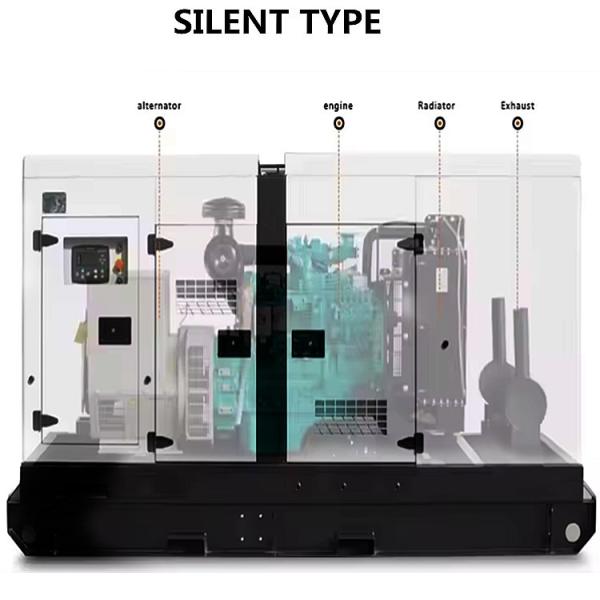 Customized  Multi Voltage Household Diesel Generator Set 48kw/60kva 3 Phase Generator