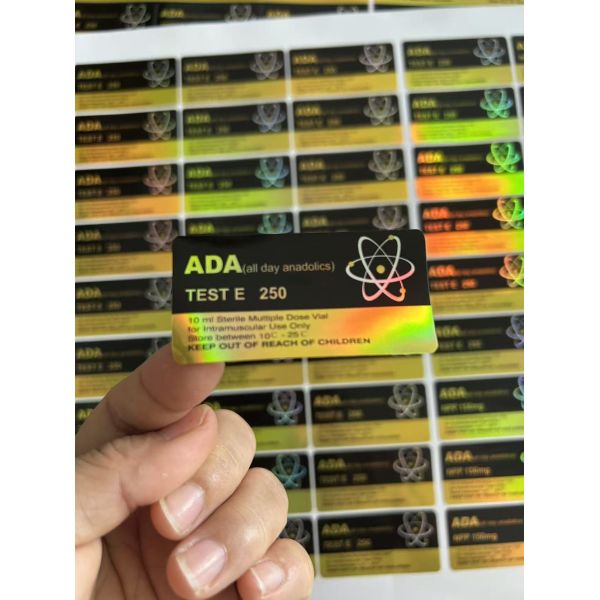 Test Enanthate 250mg Gold And Black Laser Materail labels
