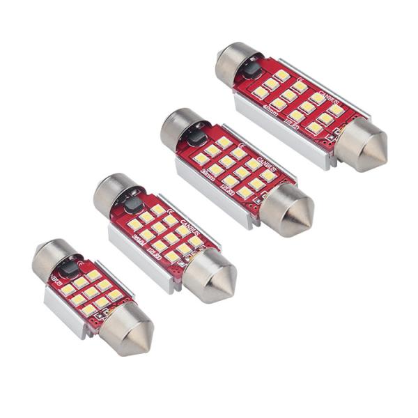 Customized Size 12 Volt Festoon Bulbs , 31mm Festoon Led Low Heat Generation