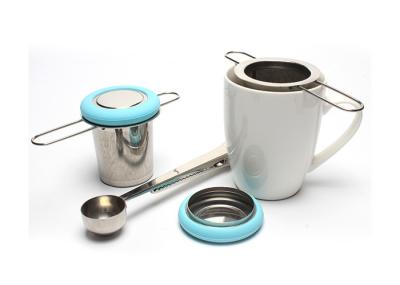 304 Dome Stainless Steel Tea Infuser Basket Double Folding Handles teapot filter basket