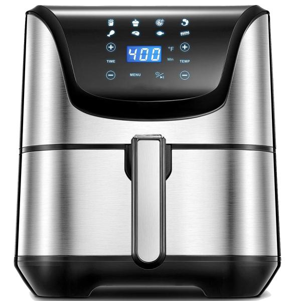 1800W 12L Fritadora de aire digital horno Cocina sin aceite tostadora multifunción con 12 recetas de cocina