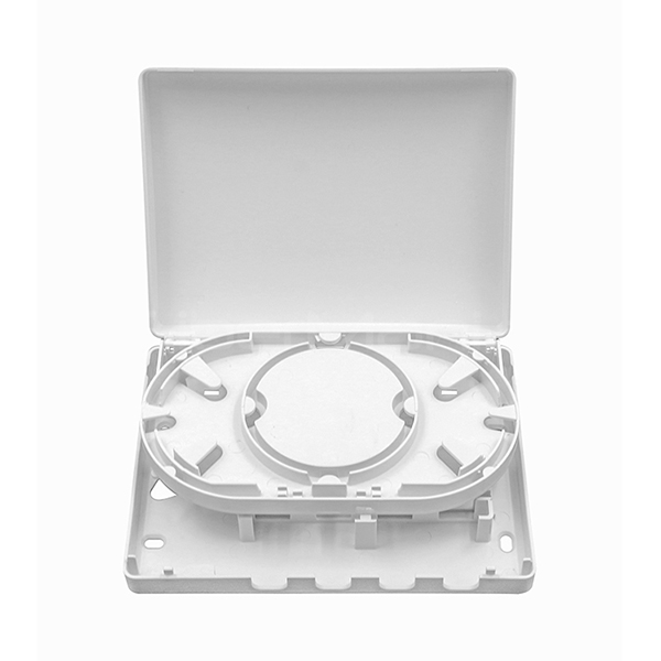 Стенномонтированный оптоволоконный конец коробки 4 портов SC Simplex типа пластикового корпуса для внутренних помещений