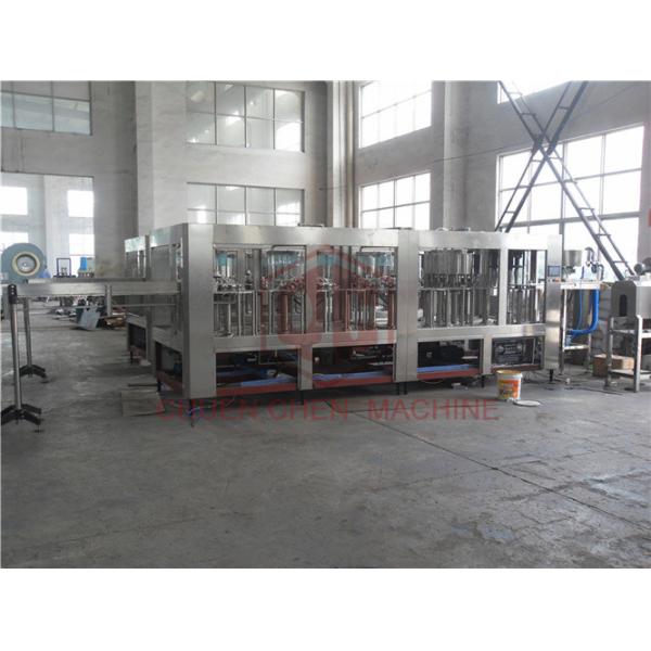 Vacuum Return System Plastic Bottle Filling Machine , Small Scale Juice Bottling Equipment