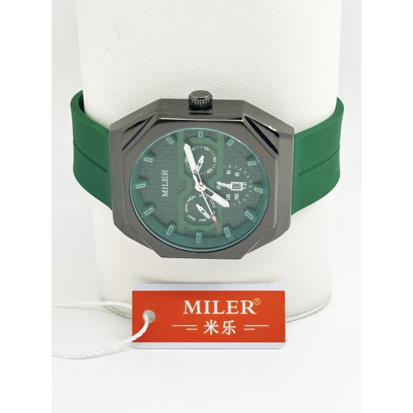 Мужские роскошные часы водонепроницаемые светящиеся автоматические лунные даты силиконовые свободные часы кварцевые мужские