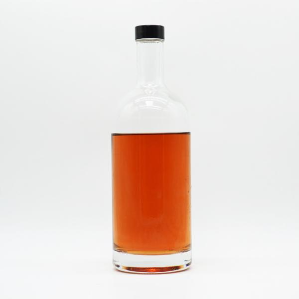 Decal Logo 700ml Square Glass Bottle for Glass Square Whiskey Bottle