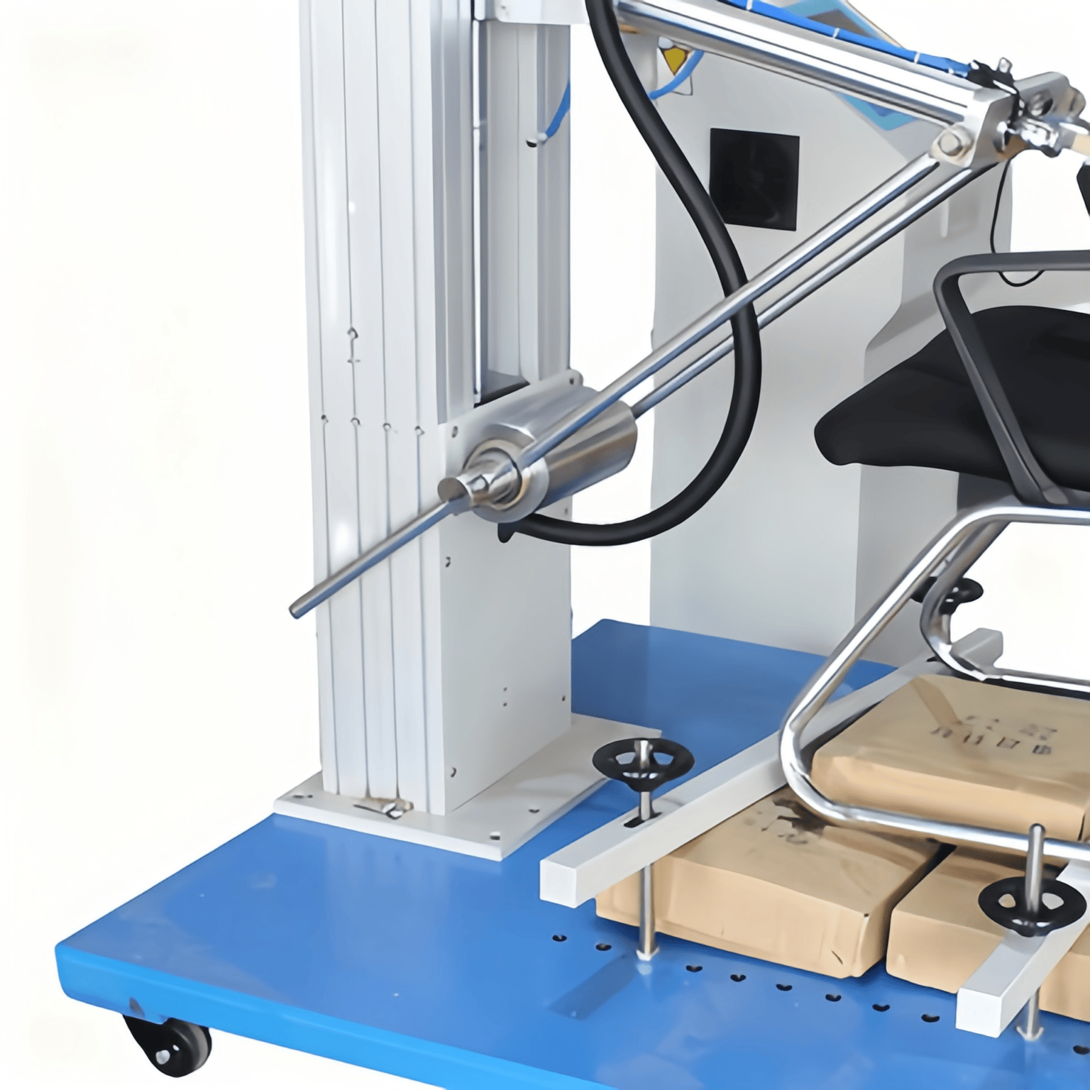 HUAKAI Durable Office Chair Structural Strength Fatigue and Backrest Durability Tester with Touch Screen Display