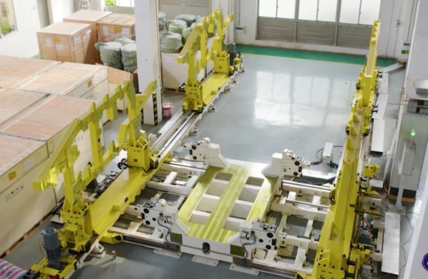 The overall assembly of the body-in-white for automotive welding and assembly project