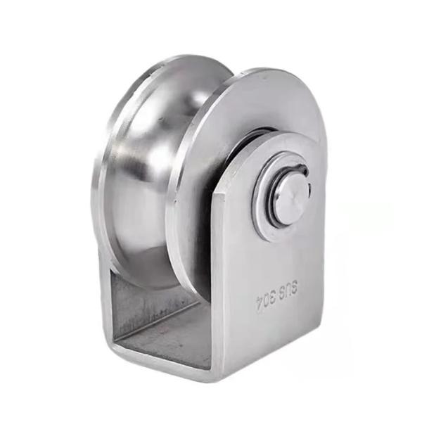 Hotel / Home 2 3 4 Y U V Groove Steel / Stainless Steel Sliding Gate Wheels