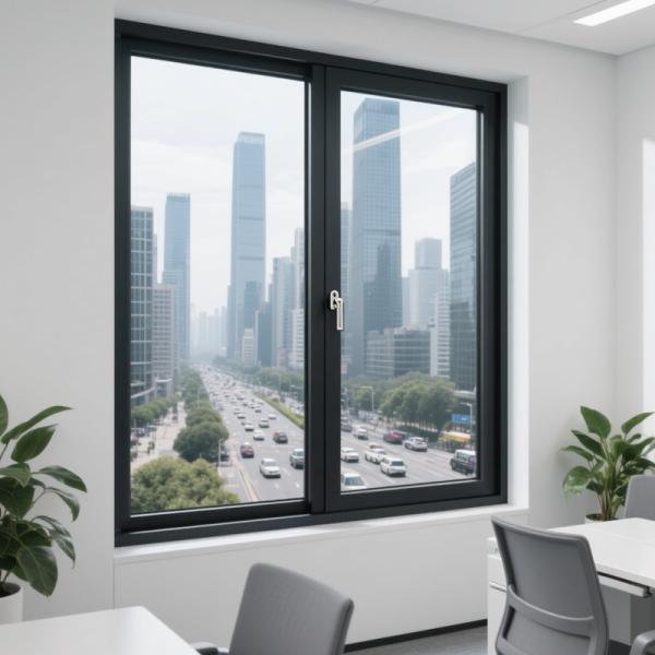 Pression de vent 2,5kpa Rideau en verre unifié enveloppé en aluminium