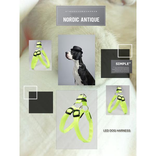 Training Led Dog Harness Glowing Security Pet Safety Fluorescent Soft USB Rechargeable