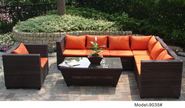 outdoor sofa furniture rattan modular sofa --9035