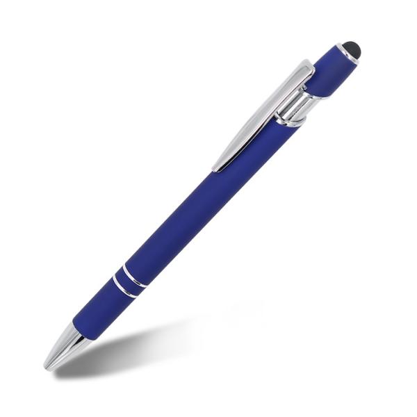 Classical Touchscreen Metal Press Ballpoint Pen Click Stylus Tip Aluminium Ball Pen