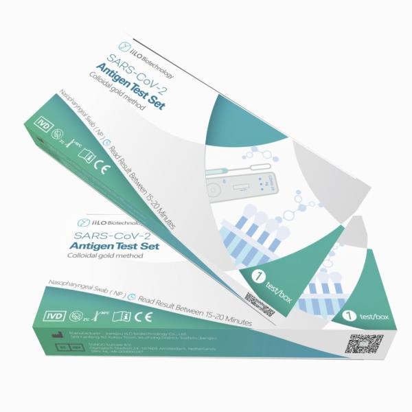 IiLO Plastic SARS-CoV-2 Antigen Swab Test Kit Nasopharyngeal Swab 1 Piece