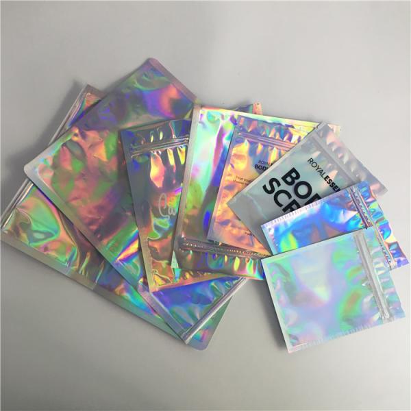 Malote da folha da impressão do Gravure que empacota o saco holográfico do laser biodegradável para comprar