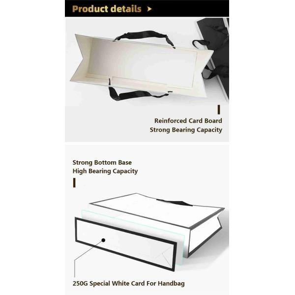 Custom Logo Gift Bag Glossy Clothes Branded Retail Shopping Paper Bags