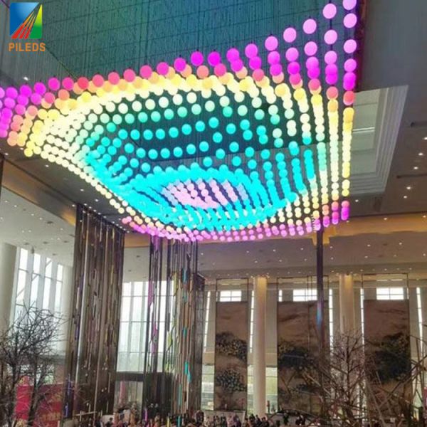 Auto Lifting Ball RGB DMX Control LED Kinetic Ball Light System for Stage Wedding Party Bar Show Nightclub