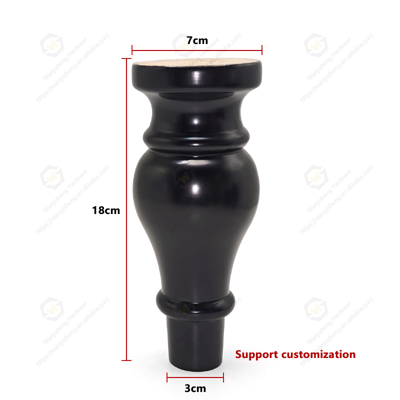 High-quality Gourd-shaped Cabinet Legs for Furniture Sofa Support Legs and Wooden  Sofa Legs for Furniture Accessories