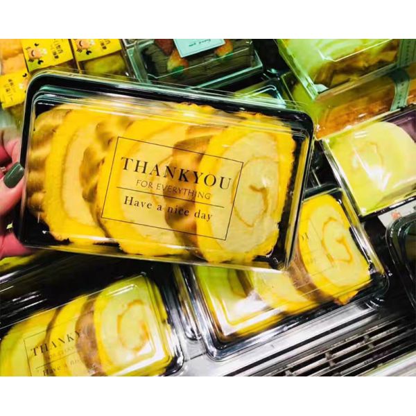 Embossed PVC Transparent Thank You Sticker Labels Printing Paper For Food Packaging