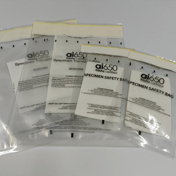 Bolsos autoadhesivos del Ai 95kPa para el transporte del espécimen biológico