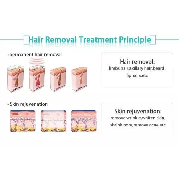 Nubway 3 in 1 beauty equipment E light IPL SHR hair removal machine with ipl laser