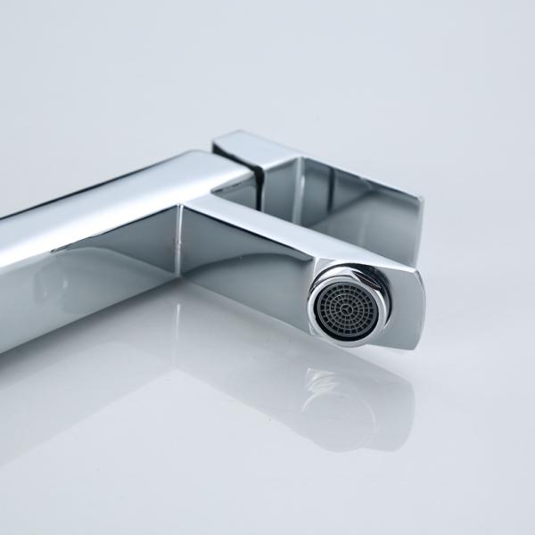 Faucet раковины сосуда Bathroom квадрата краны таза тщеты патрона стильного латунные